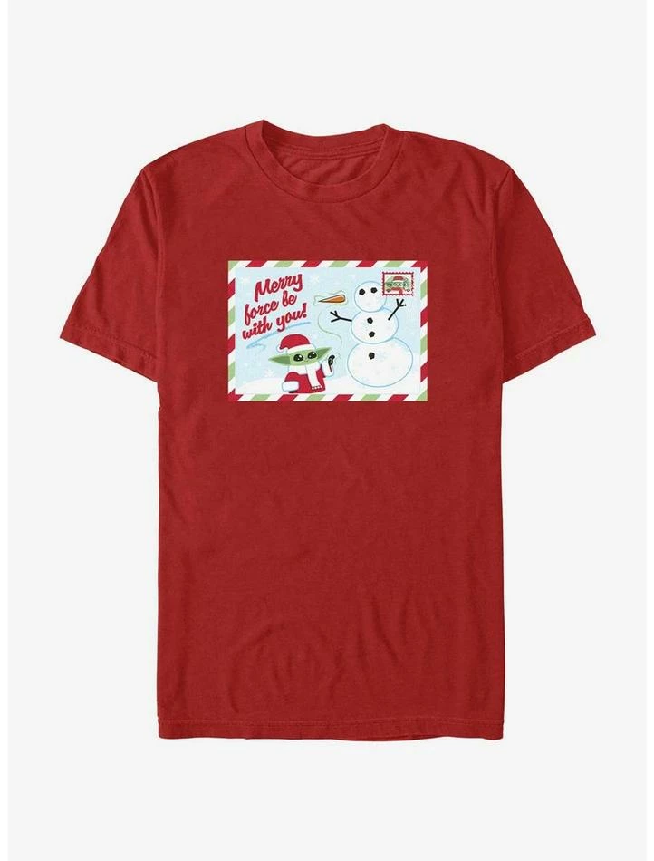 Best Pirce โค๏ธ Star Wars The Mandalorian Merry Force Postcard T-Shirt ๐ 3 Best Pirce โค๏ธ Star Wars The Mandalorian Merry Force Postcard T-Shirt ๐