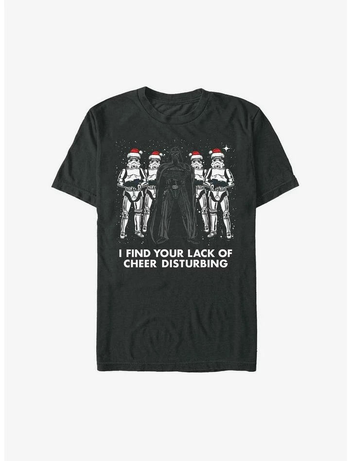 Cheap ๐ Star Wars Holiday Cheer Vader and Storm Troopers T-Shirt โ๏ธ 3 Cheap ๐ Star Wars Holiday Cheer Vader and Storm Troopers T-Shirt โ๏ธ