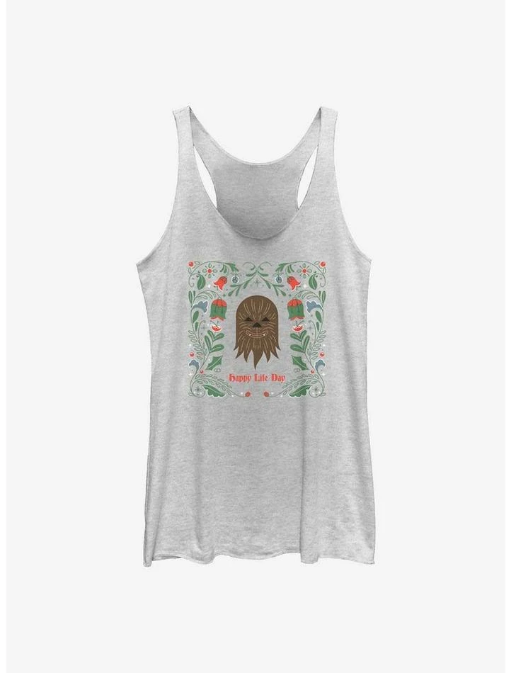 Cheapest ๐ Star Wars Chewie Happy Life Day ๐ง Girls Tank ๐ 3 Cheapest ๐ Star Wars Chewie Happy Life Day ๐ง Girls Tank ๐