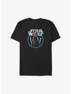 Cheapest ❤️ Star Wars: The Clone Wars Ahsoka Dual Sabers Big & Tall T-Shirt 🤩