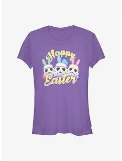 Cheap 🎁 Star Wars Trooper Bunnies Happy Easter 👧 Girls T-Shirt 😍