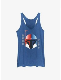 Hot Sale 👍 Star Wars Patriotic Boba Fett Helmet 👧 Girls Tank 🎉