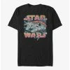 Discount ⭐ Star Wars Falcon Flight Galaxy T-Shirt 👏 -Star Wars Clothing Sales 20322252 hi