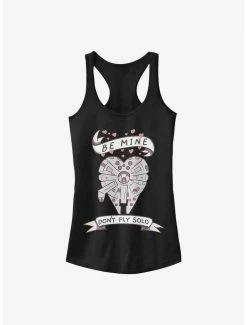 Best Sale 🥰 Star Wars Be Mine Falcon 👧 Girls Tank ✔️