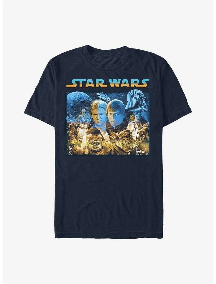 Cheap 🌟 Star Wars Starry Poster T-Shirt ⌛ 3 Cheap 🌟 Star Wars Starry Poster T-Shirt ⌛
