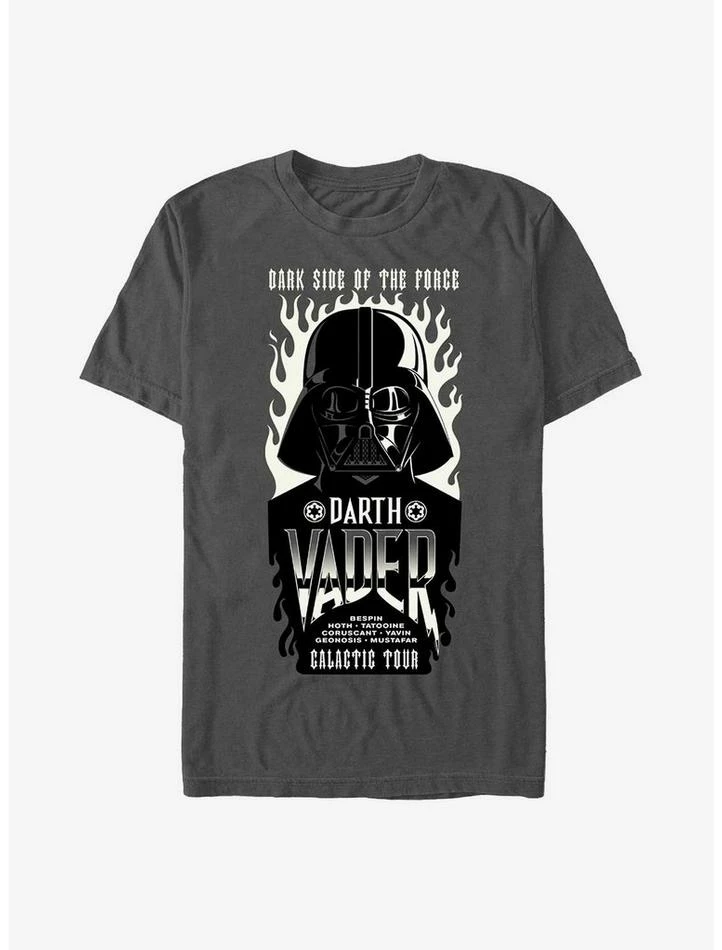 Brand new 😀 Star Wars Vader Flame Galactic Tour T-Shirt ⭐ 3 Brand new 😀 Star Wars Vader Flame Galactic Tour T-Shirt ⭐