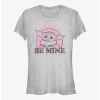Budget 👍 Star Wars The Mandalorian Grogu Be Mine 👧 Girls T-Shirt 🤩 -Star Wars Clothing Sales 20327455 hi