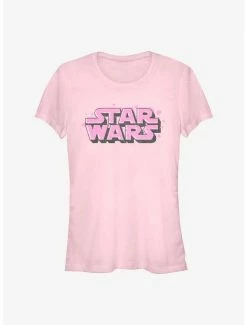 Outlet ⌛ Star Wars Floating Hearts Logo 👧 Girls T-Shirt 😍